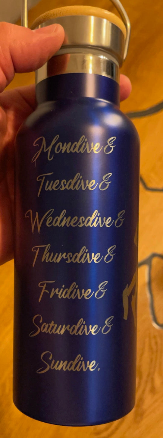 Personalisierte Doppelwandige Thermoskanne, 500ml Füllmenge in div. Farben