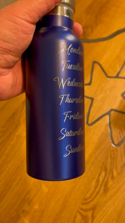 Personalisierte Doppelwandige Thermoskanne, 500ml Füllmenge in div. Farben