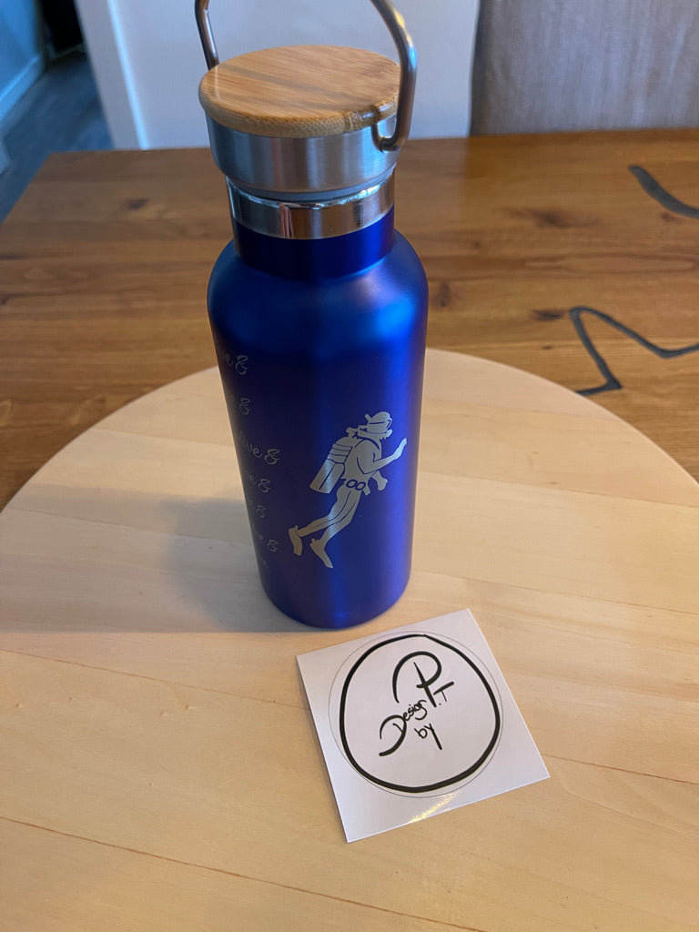 Personalisierte Doppelwandige Thermoskanne, 500ml Füllmenge in div. Farben