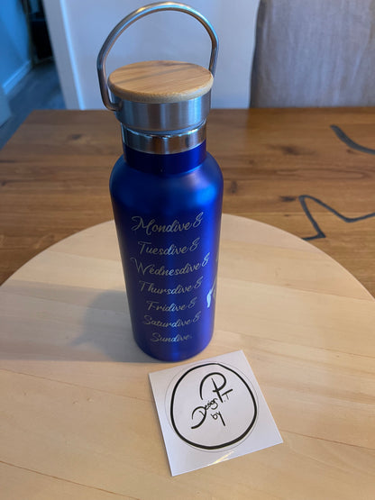 Personalisierte Doppelwandige Thermoskanne, 500ml Füllmenge in div. Farben