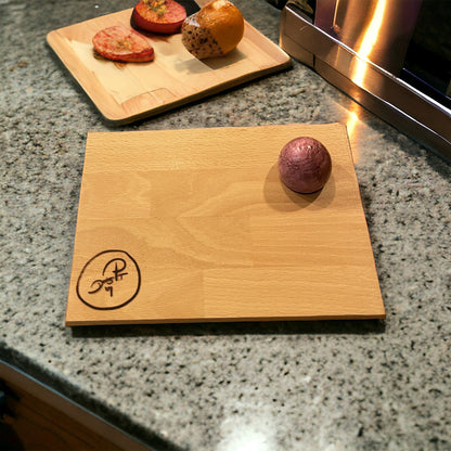 Schneidebrett klein (Frühstücksbrett) inkl. Loch ideal als Eierhalter